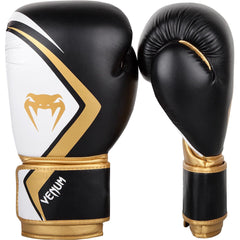 Venum Boxing Gloves Contender 2.0 Black White Gold