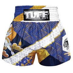 TUFF Muay Thai Boxing Shorts Majestic Crane - The Fight Factory