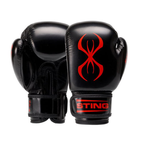 STING Boxing Gloves Kids Black/Gold Sting Arma Junior Boxing Gloves