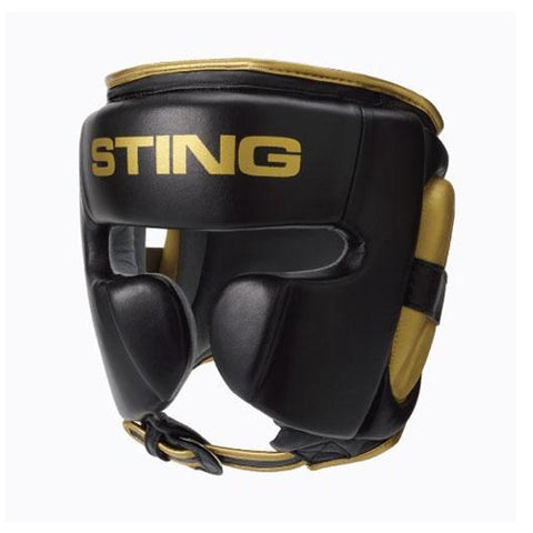 STING Head Guards S / White/Black Sting Viper Gel Full Face Boxing Head Gear