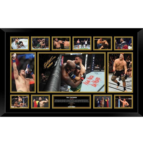 Tai Tuivasa UFC Signed Photo Framed Limited Edition