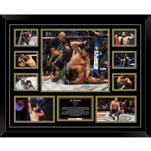 Tai Tuivasa Bam Bam UFC Signed Photo Framed Limited Edition - The Fight Factory