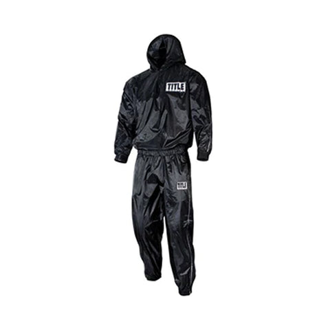 Title Sauna Sweat Suit With Hood