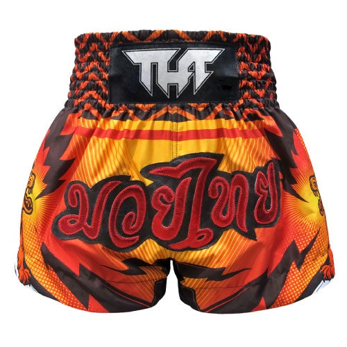 Tuff Muay Thai Shorts TUFF Orange Double Tiger Muay Thai Shorts
