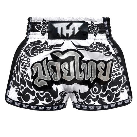The classic-cut shorts are inspired by the golden era of Muay Thai in th...