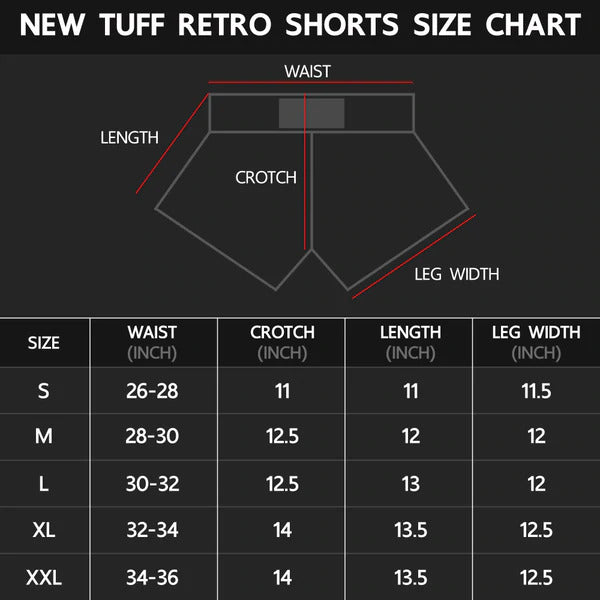Tuff Muay Thai Shorts TUFF The Great Hongsa White Retro Muay Thai Shorts