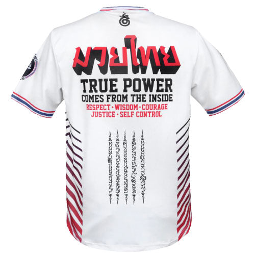 Tuff Muay Thai T Shirts TUFF Double Tiger Muay Thai T-Shirt - White