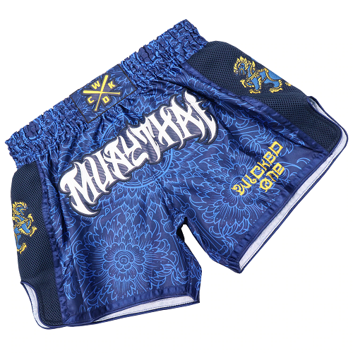 Wicked One Muay Thai Muay Thai Shorts Wicked One Lion Muay Thai Shorts Blue
