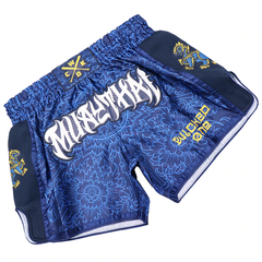 Wicked One Muay Thai Muay Thai Shorts Wicked One Lion Muay Thai Shorts Blue