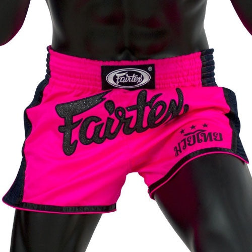 Fairtex Slim Cut Muay Thai Shorts Pink - BS1714 - The Fight Factory