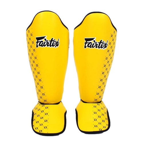 Fairtex Competition Shin Pads Sp5 - Yellow - The Fight Factory