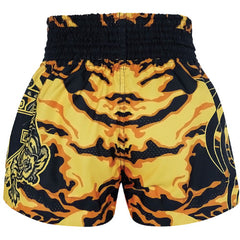 TUFF Camouflage Thai Boxing Shorts Yellow - The Fight Factory
