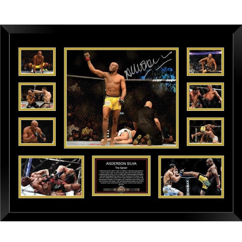 Anderson Spider Silva UFC Signed Photo Framed Limited Edition